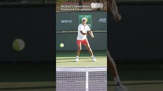 Learner Tien - Alcaraz’s Generation Forehand Compilation #Shorts