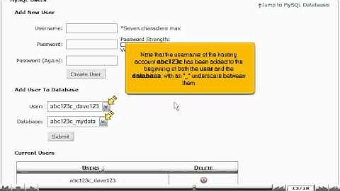 How to create a MySQL database in CPANEL - CPANEL Video Tutorials (CPANEL 11)