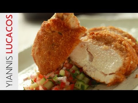 Βίντεο: Φιλέτο κοτόπουλου με κρούστα τυριού