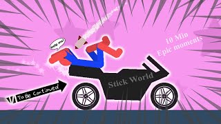 10 Min Best falls | Stickman Dismounting funny and epic moments | Like a boss compilation #522