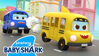 [NEW✨] Baby Shark's Wheels on the Bus | Baby Shark Toy Car | 3D Car Songs | Baby Shark Official