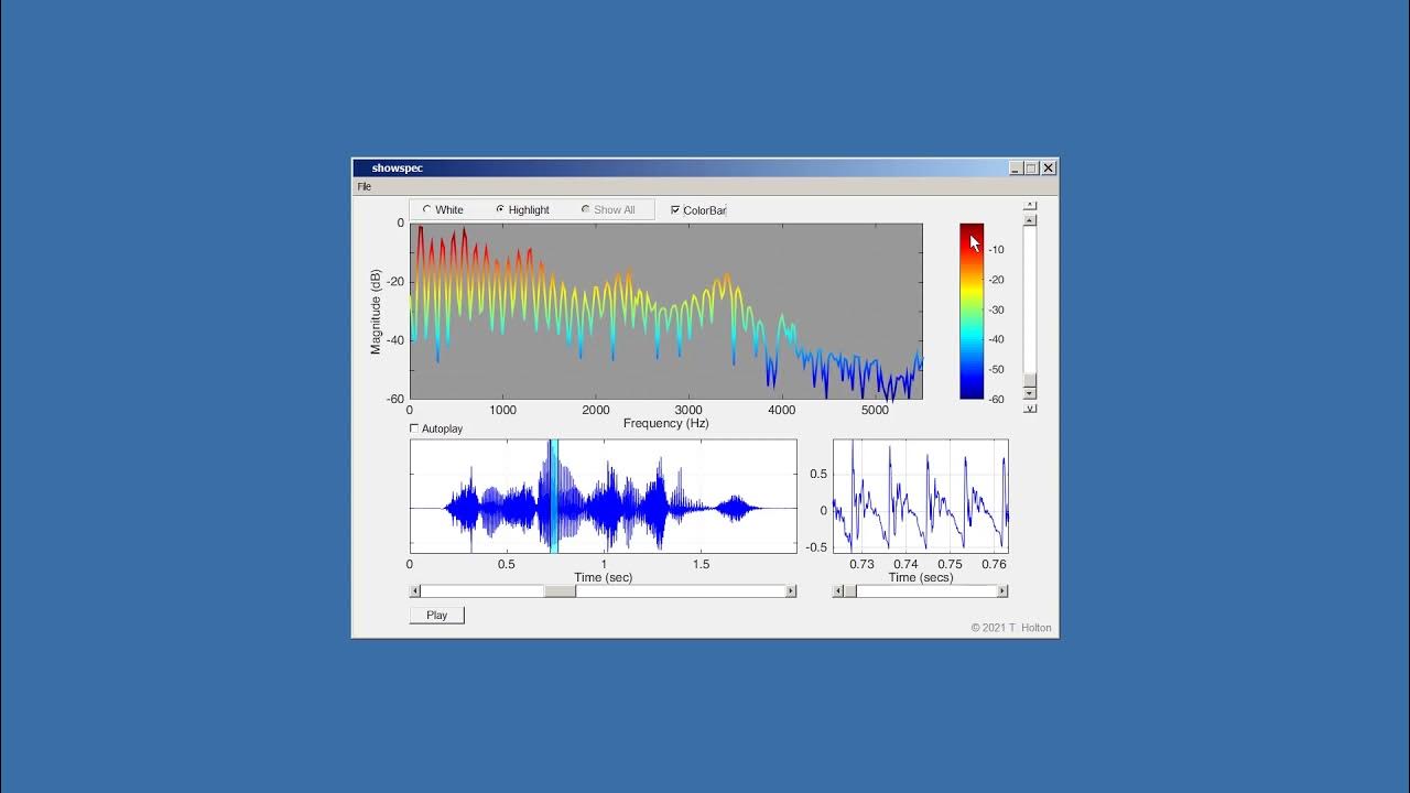 Digital Signal Processing, Holton SHOWSPEC YouTube