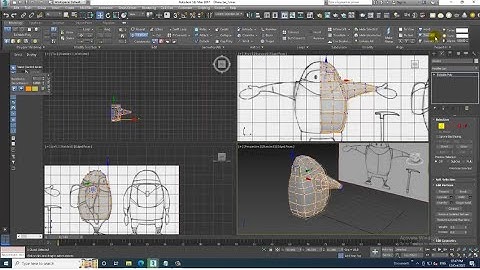 3DsMax Tutorials, Learn 3D Modeling a Cartoon Character from Scratch in 3Dsmax ( Part 1)