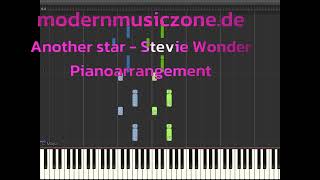 Another Star -  Stevie Wonder - piano tutorial (Synthesia) Resimi