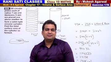 Class 10 Maths (Ex 17B Example 28) Volume And Surface Area (RS Agarwal 2019)