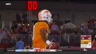 Joshua Dobbs throws 38-yard touchdown pass Josh Malone - Battle at Bristol