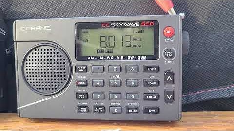 M12 Russian spy number station XHDATA D808 VS " crane CCskywaveSSB 8014 kHz CW