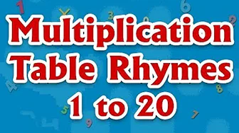 Learning Multiplication Tables 1 to 20 Tables | लर्निंग गुणा टेबल्स | Kids Fun And Learn Series