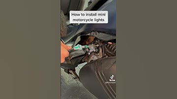 How to install motorcycle lights