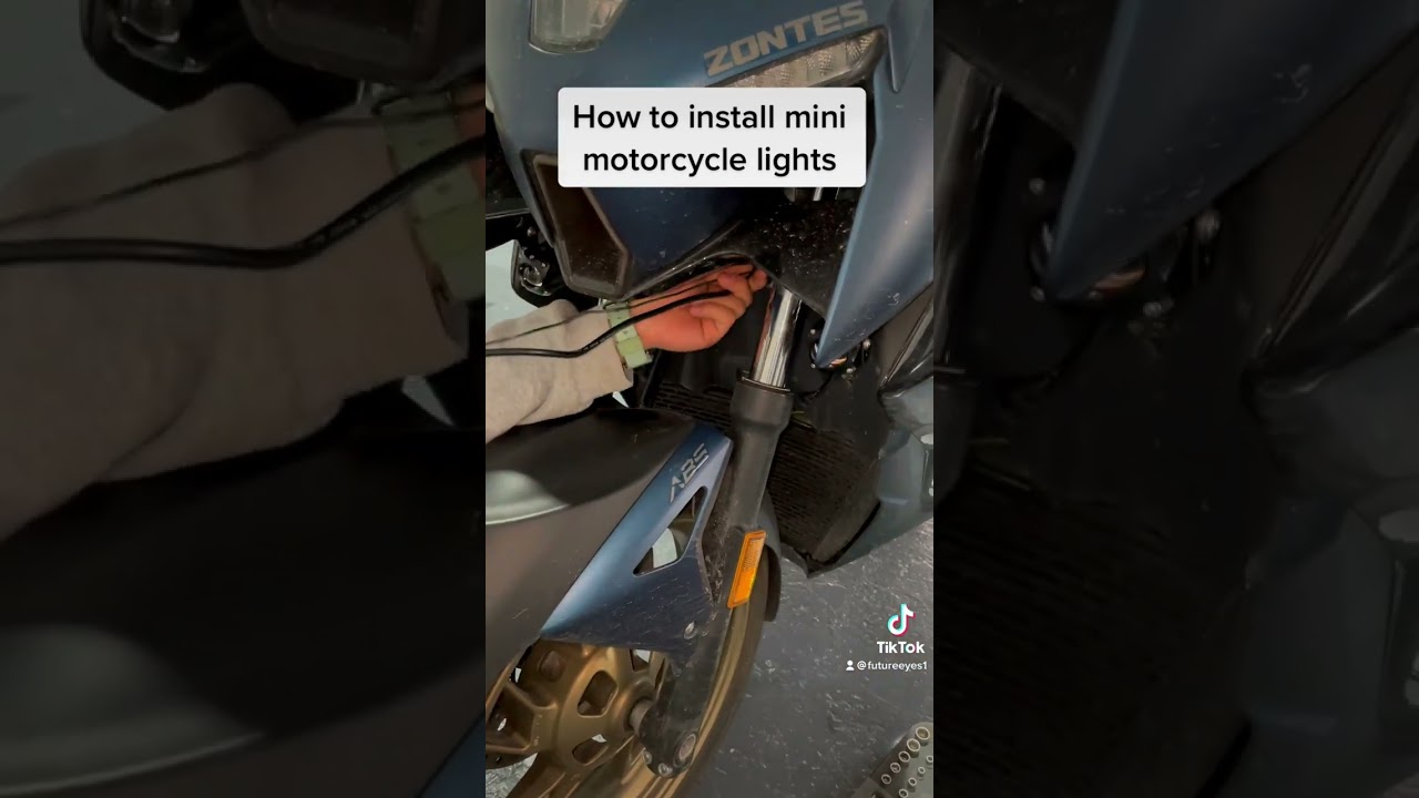 How to install motorcycle lights