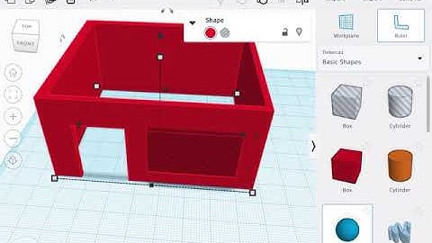 TinkerCAD lesson 1 - Simple House