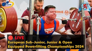 🔴 Men SJr 93-120+kg &  Men Jr 59-66kg - European Equipped Powerlifting Championships 2024