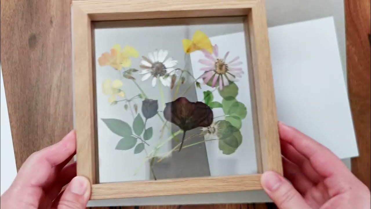 How to Make Pressed Flower Frames - Good Enough And Stuff