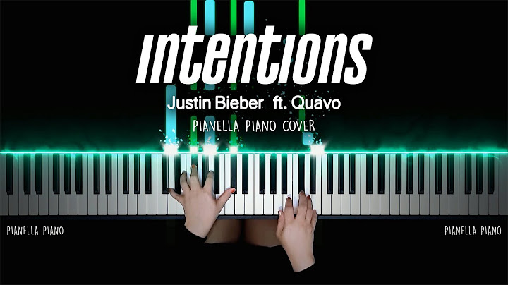 Intentions Piano version - Piano performance video thumbnail