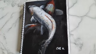 Koi Fishes Acrylic Painting Tutorial by Cheryl Navarro