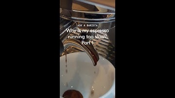Why is my espresso running too slow?