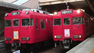 ［系統板並び‼️］名鉄6000系中期車 6036f(普通新可児行き）犬山駅 発車‼️