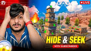 Hide &amp; Seek With Subscribers 😱 Free Fire Telugu Live - Hyper King #hyperking
