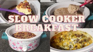 SLOW COOKER BREAKFAST | QUICK AND EASY CROCKPOT BREAKFAST | WHAT'S FOR BREAKFAST | DISHING DELIGHTS