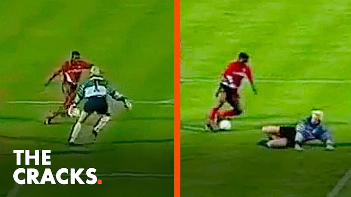 Jay-Jay Okocha running rings around the legendary Oliver Kahn during the 1996 Olympics