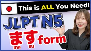 ALL 130 VERB 🇯🇵 ます形 (masu-form) JLPTN5 Success Guide! | Japanese vocabulary