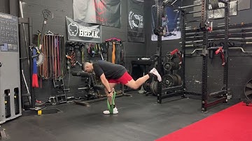 Matthew Ibrahim | Band Resisted Rapid Decel 1-Leg RDL