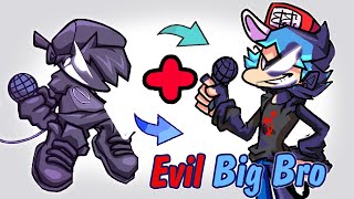 Tormentor + Big Brother = Evil BF Big Bro | FNF drawing