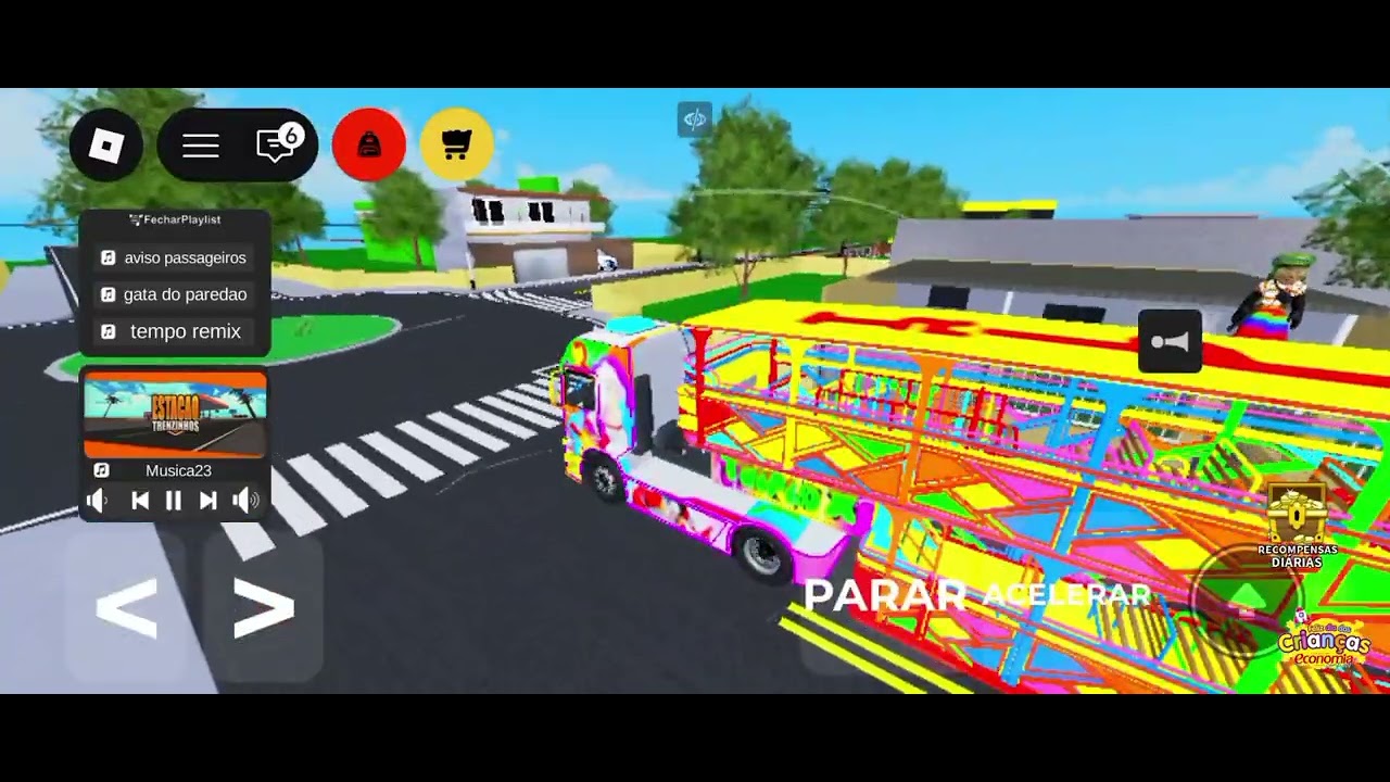 Hoje teve carreta xtriplo pro dia das crianças estou fazendo agora porque vai ter trem evolention d