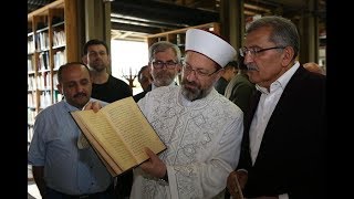 Diyanet İşleri Başkanı Erbaş, Merkezefendi Millet Kıraathanesini Ziyaret Etti