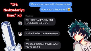 Midoriya personates Nedzu for a day…😈 || BNHA Texting Story