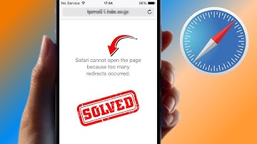 Safari Cannot Open the Page Because Too Many Redirects Occurred | iPhone | iPad