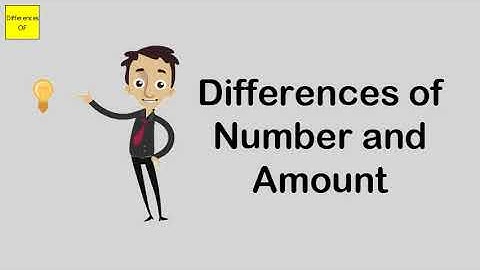 Differences of Number and Amount