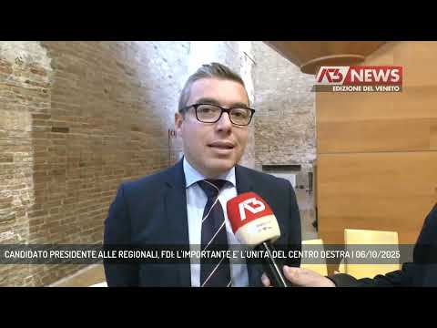 CANDIDATO PRESIDENTE ALLE REGIONALI, FDI: L'IMPORTANTE E' L'UNITA' DEL CENTRO DESTRA | 06/10/2025