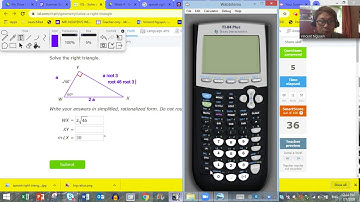 Solving a right triangle - IXL tutorials video