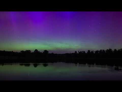 Aurora Borealis 4K - Katzensee Zürich, Switzerland