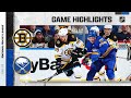 Bruins @ Sabres 11/24/21 | NHL Highlights
