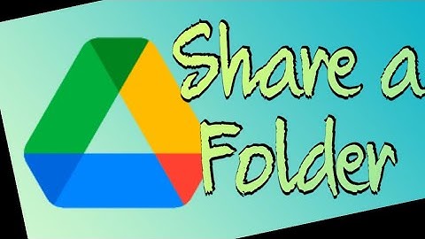 Share a folder in Google Drive