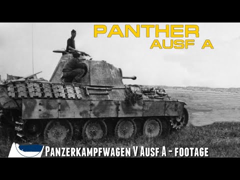 Rare WW2 Panther Ausf.A footage - Postwar test footage - Panzerkampfwagen V.