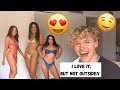 Boyfriend Rates My HOTTEST Bikinis! *FIRST TIME showing my body ONLINE* | Andrea & Lewis