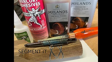 Easy Segmenting for woodturning,   Segmented pen and Celtic knot examples.