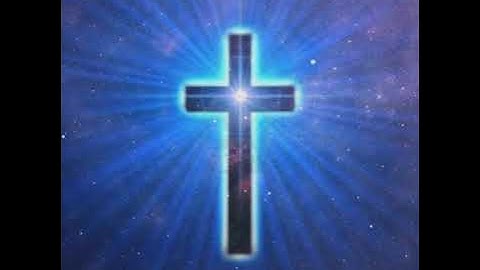 Glowing Cross - animated background loop