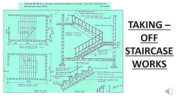 Measurement of (Taking Off) Staircase Works Example 2/CONSTRUCTION ESTIMATION AND COSTING