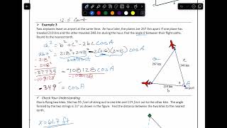 12 5 video Part 2 Law of Cosines