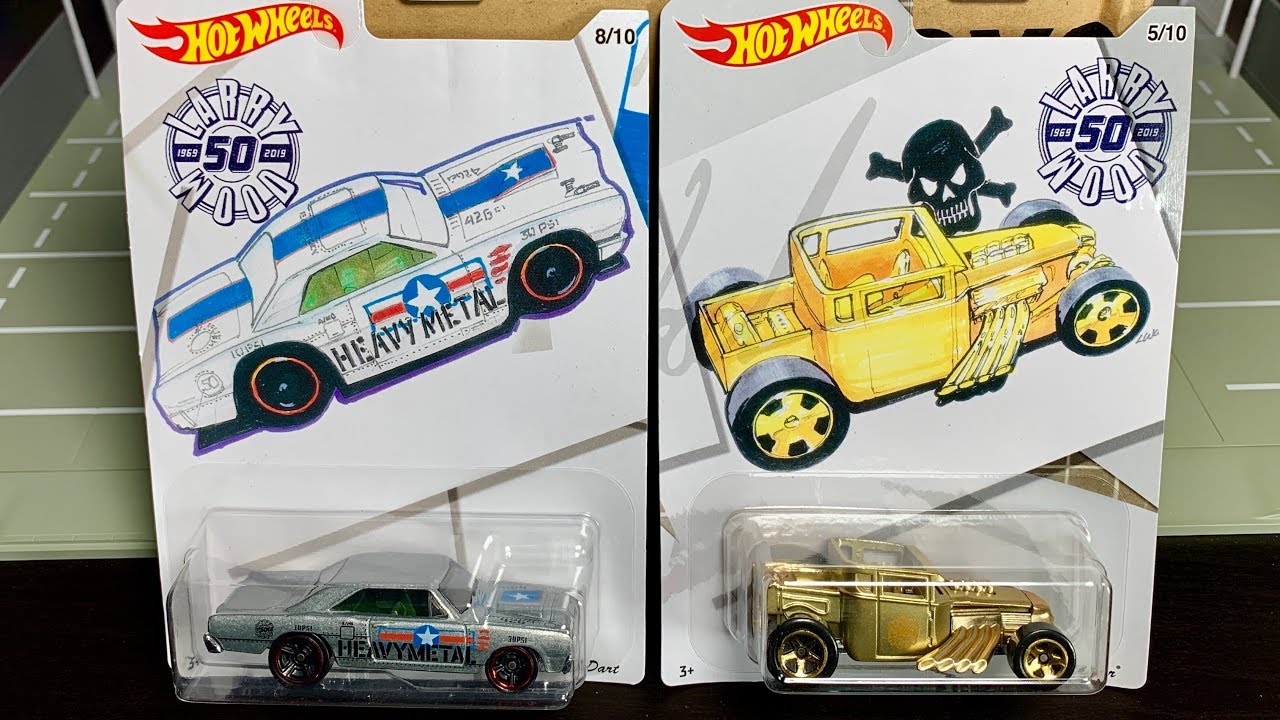 2019 Hot Wheels Larry Wood 50th Anniversary Complete Set of 10 for sale online