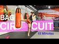 Muaythai bag circuit  15 minute workout  beginner friendly  follow along