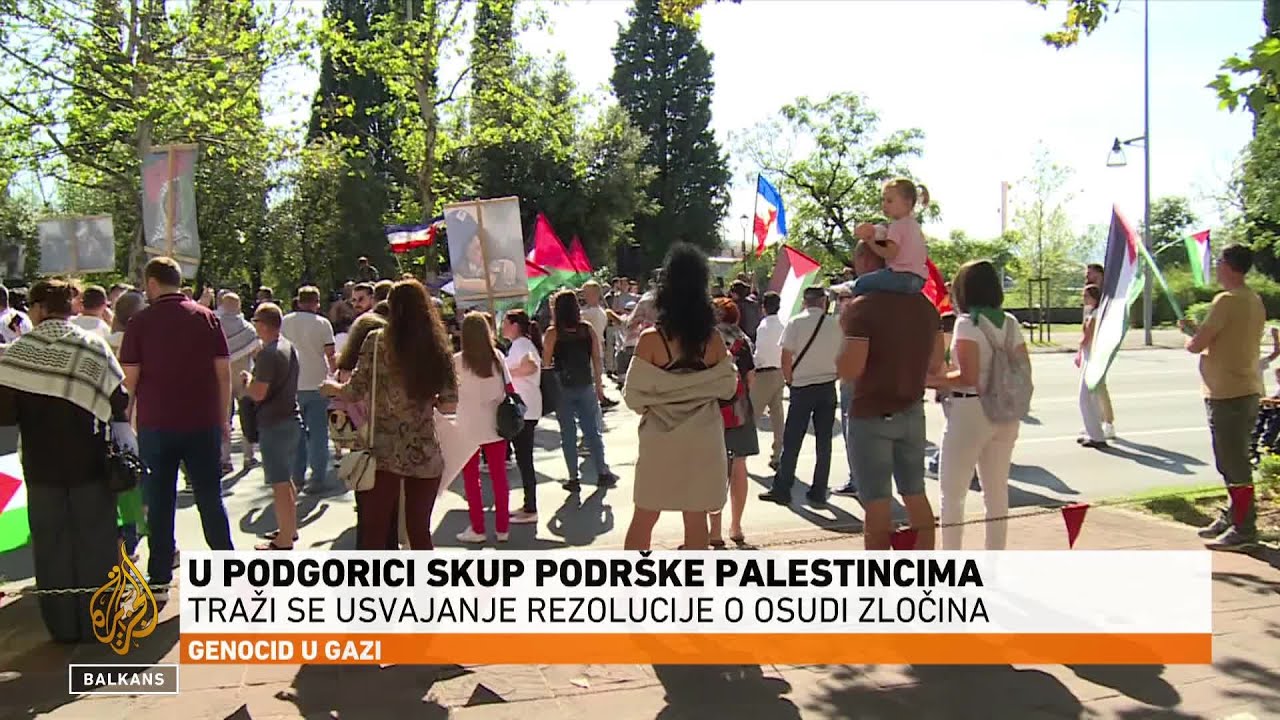 U Podgorici protesti zbog neusvajanja rezolucije o Palestini