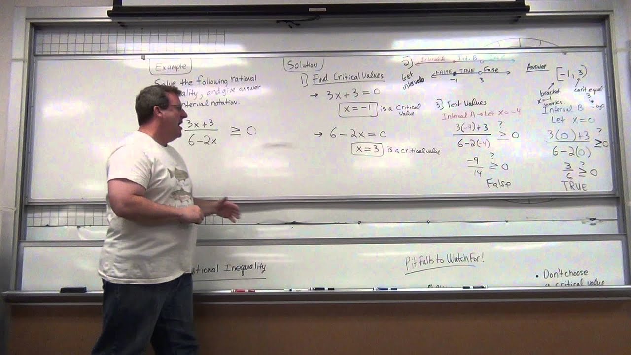 Rational Inequality How To Solve Using Critical Value Method YouTube Rational inequality how to solve using critical value method youtube