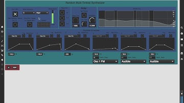 Random Multi Timbral Synthesizer - Max/MSP
