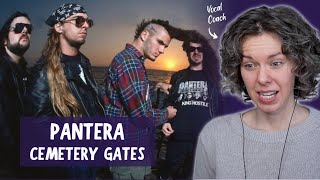 First time hearing Pantera! Reaction and vocal analysis of 'Cemetery Gates'