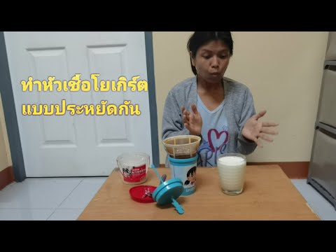 ทำหัวเชื้อโยเกิร์ต แบบประหยัดกัน
